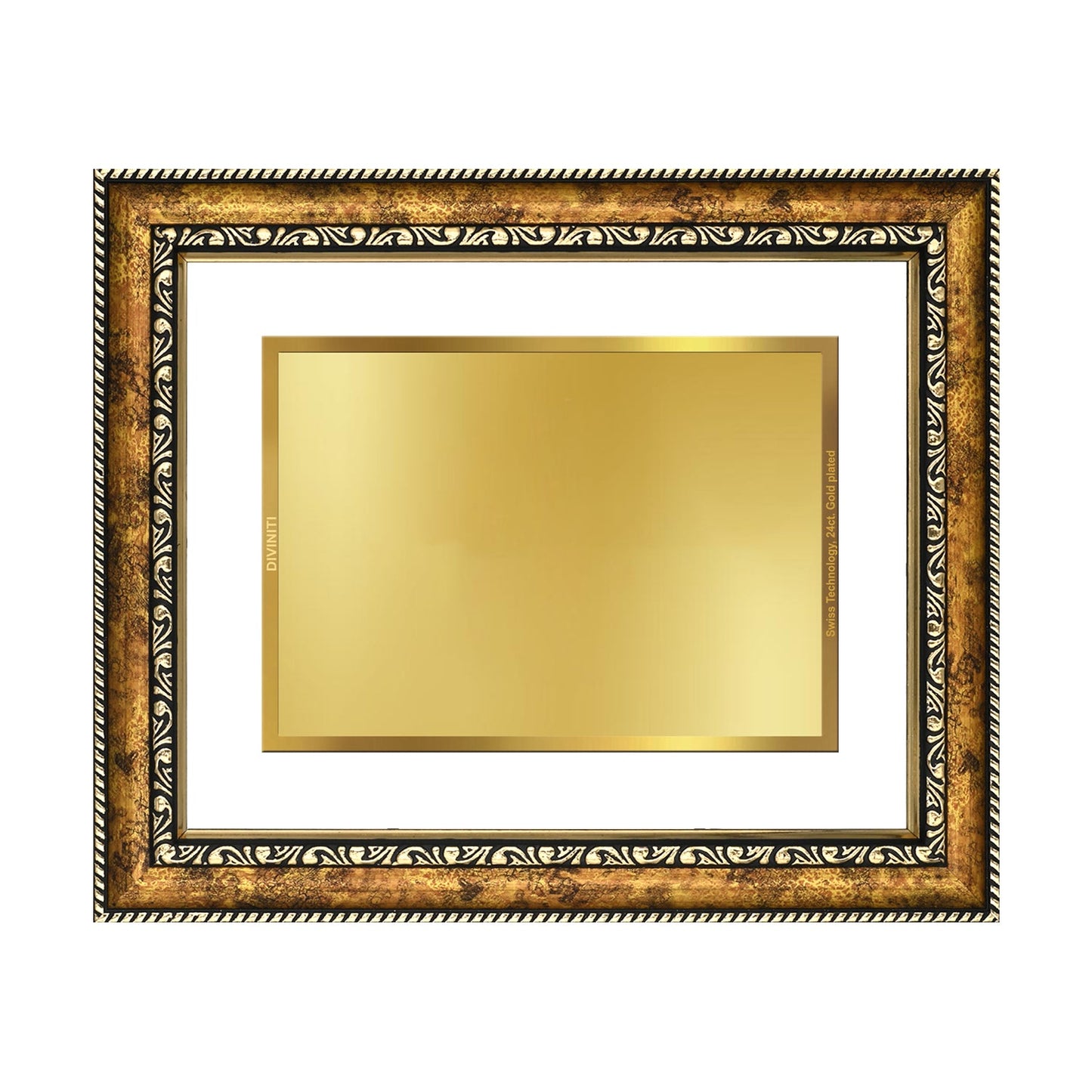 Diviniti 24K Gold Plated Peacock Wall Hanging for Home| Photo Frame For Wall Decoration| DG Size 3 Wall Photo Frame For Home Decor, Living Room, Hall, Guest Room