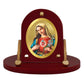 Diviniti 24K Gold Plated Mother Mary Frame for Car Dashboard, Home Decor, Table & Office (8 CM x 9 CM)