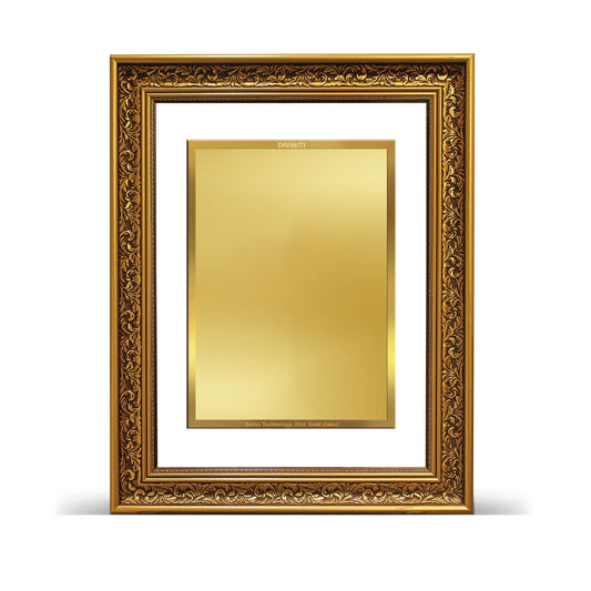 Diviniti Photo Frame With Customized Photo Printed on 24K Gold Plated Foil| Personalized Gift for Birthday, Marriage Anniversary & Celebration With Loved Ones| DG 93 Size 5