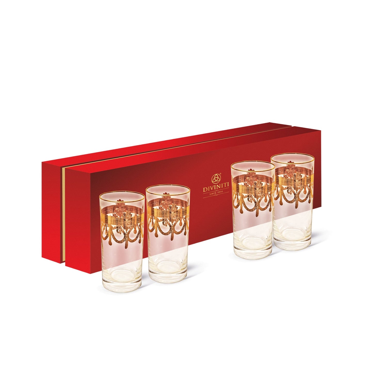 Diviniti Designer Crystal Glasses For Wedding Anniversary Gift