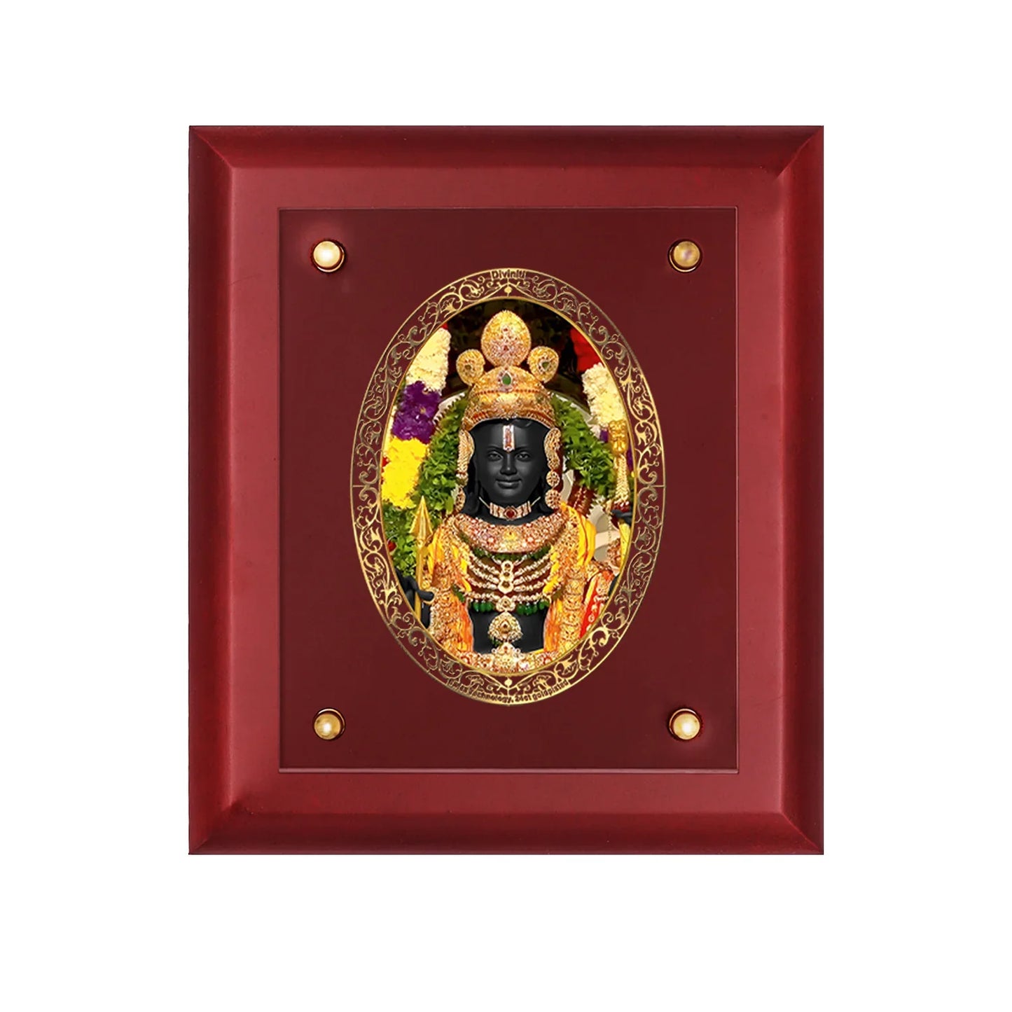 Diviniti 24K Gold Plated MDF Photo Frame For Home Decor, Table Tops, Puja Room, Gift