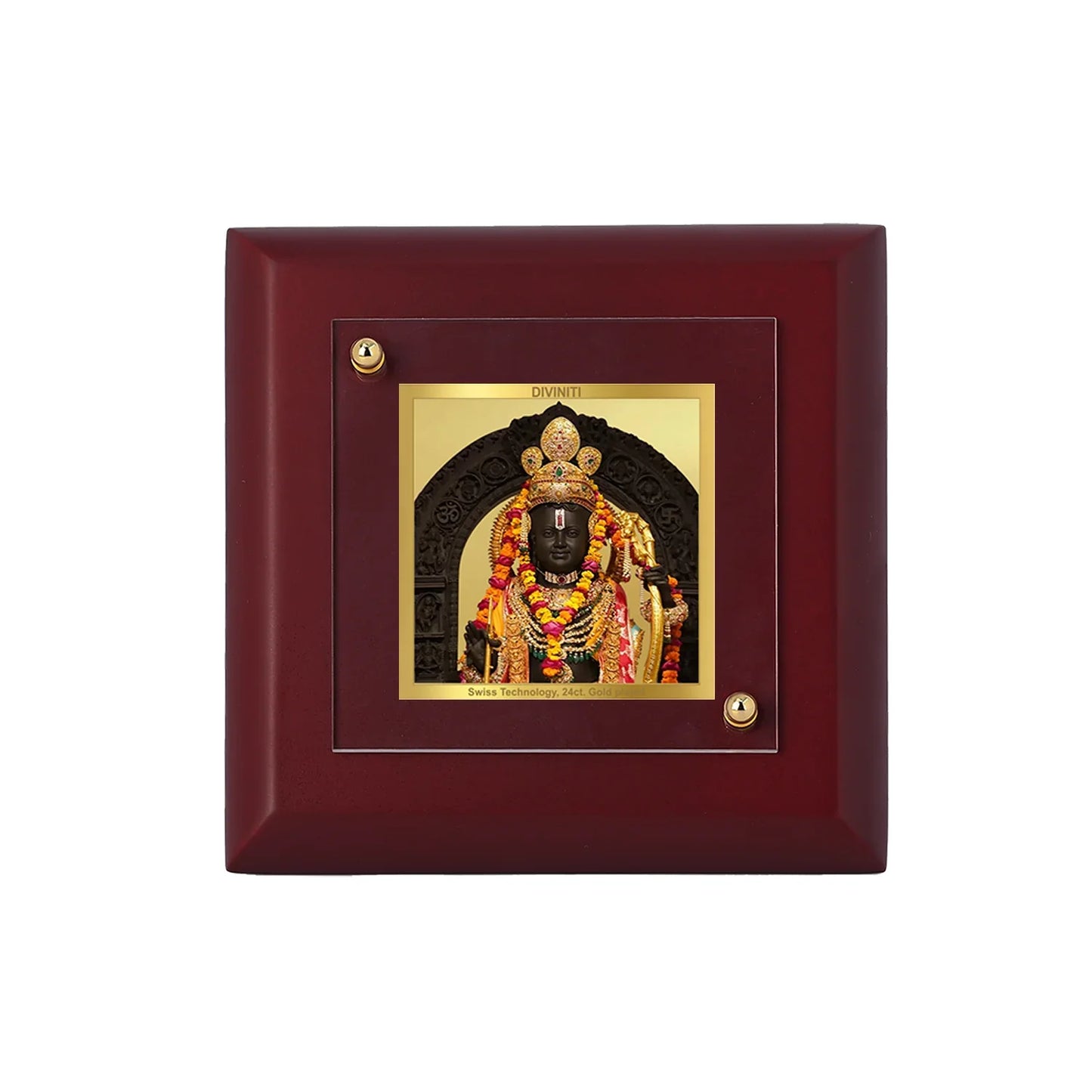 Diviniti 24K Gold Plated MDF Photo Frame For Home Decor, Table Tops, Puja Room, Gift