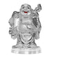 Diviniti 999 Silver Plated Laughing Buddha Statue for Home Decor (10X7CM)