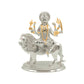 Diviniti 999 Silver Plated Durga Maa Idol for Home Decor Showpiece (25 X 21 CM)