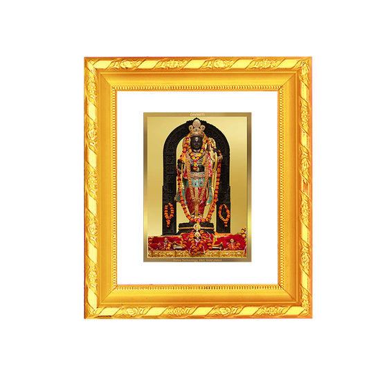 Diviniti 24K Gold Plated Ram Lalla Photo Frame For Home Decor, Table Top, Wall Decor, Puja Room & Gift (13 CM X 15 CM)