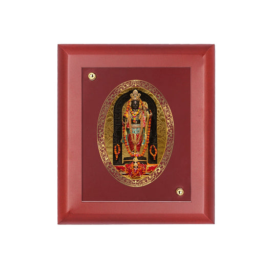 Diviniti 24K Gold Plated Ram Lalla Photo Frame For Home Decor, Wall Hanging Decor, Table, Puja Room & Gift (16 CM X 20 CM)