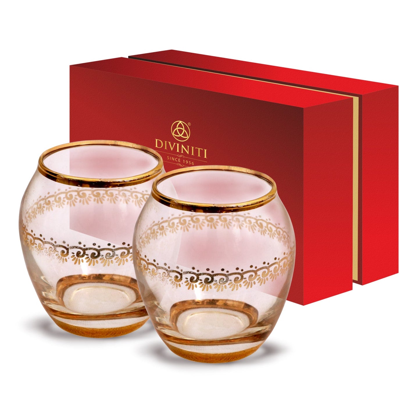 Diviniti Designer Crystal Glasses For Wedding Anniversary Gift