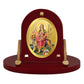 Diviniti 24K Gold Plated Durga Mata Frame for Car Dashboard, Home Decor, Table & Office (8 CM x 9 CM)