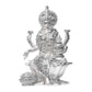 Diviniti 999 Silver Plated Lakshmi Mata Idol for Home Decor Showpiece (8X5.5CM)