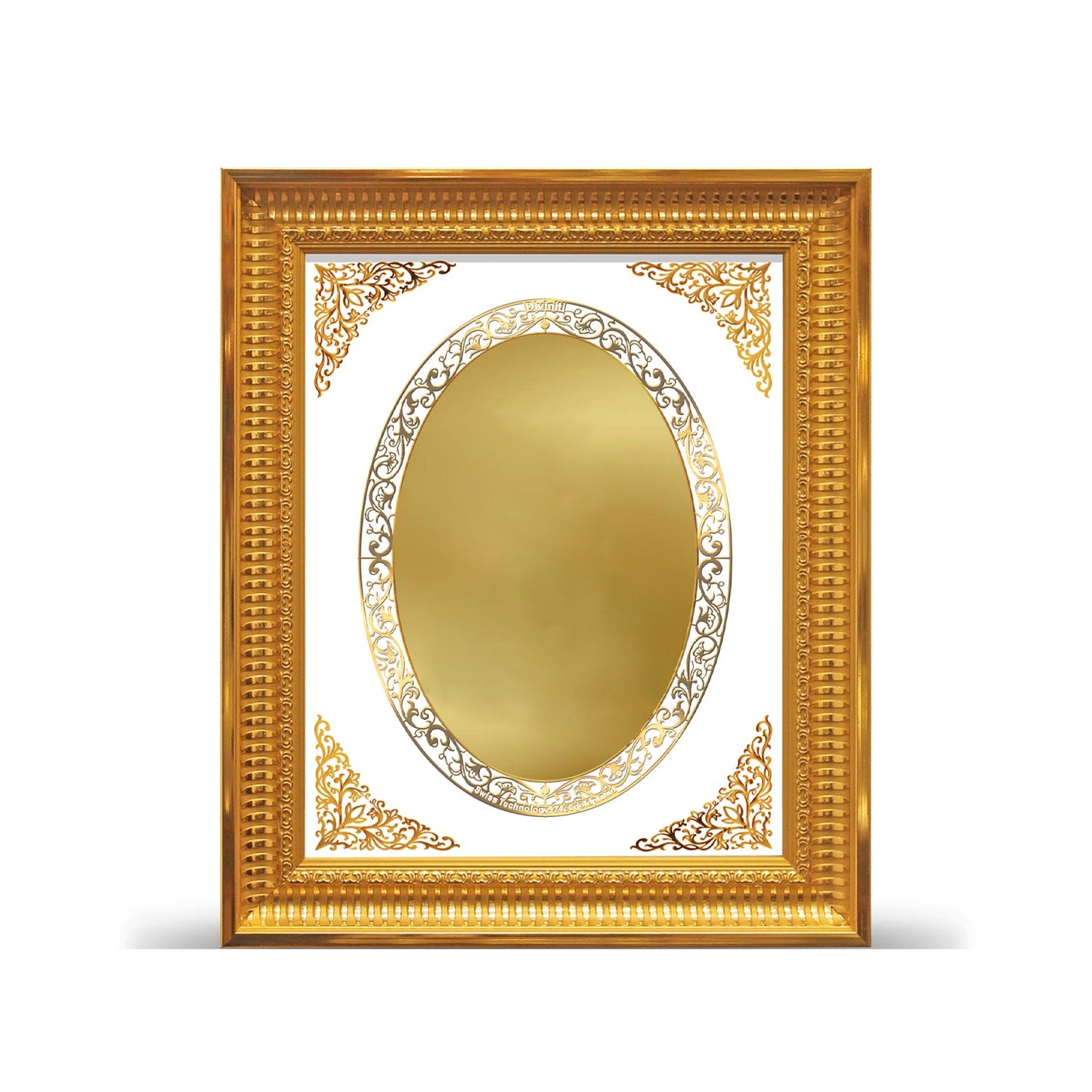 Diviniti Photo Frame With Customized Photo Printed on 24K Gold Plated Foil| Personalized Gift for Birthday, Marriage Anniversary & Celebration With Loved Ones| DG 022 Size 4.5