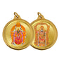 Diviniti 24K Double sided Gold Plated Pendant  Padmawati & Balaji|18 MM Flip Coin (1 PCS)