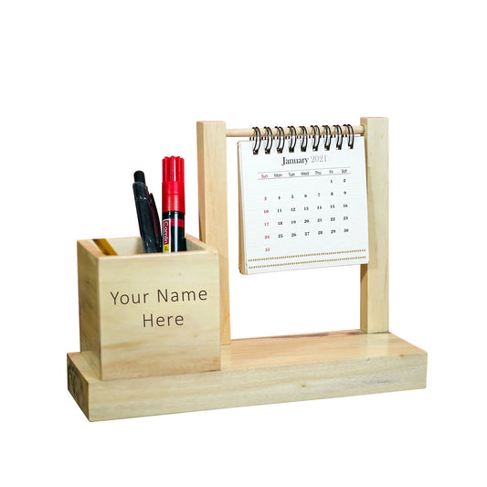 Diviniti Hanging Table Top Calendar With Customized Pen Holder For University