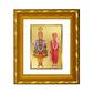 DIVINITI 24K Gold Plated Swaminarayan Photo Frame For Home Wall Decor, TableTop, Gift (15.0 X 13.0 CM)