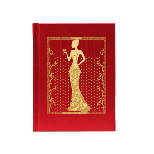 DIVINITI 24K Gold Plated Lady Notebook | Religious Diary Hardcover 17 x 13.5 cm | Journal Diary for Work, Travel, College |A Journal to Inspire and Empower Your Life| 100 Pages Red Color