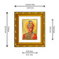 DIVINITI 24K Gold Plated Guru Harkrishan Photo Frame For Home Wall Decor, Premium Gift (15.0 X 13.0 CM)