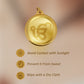 Diviniti 24K Gold Plated Guru Nanak & Ek Onkar 22MM Double Sided Pendant For Men, Women & Kids