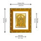 DIVINITI 24K Gold Plated Tirupati Balaji Photo Frame For Home Decor, Premium Gift, Puja (15.0 X 13.0 CM)