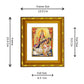 DIVINITI 24K Gold Plated Saraswati Mata Wall Photo Frame For Home Decor, Office, Gift (15.0 X 13.0 CM)