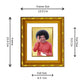 DIVINITI 24K Gold Plated Sathya Sai Baba Photo Frame For Home Wall Decor, Tabletop (15.0 X 13.0 CM)