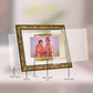 Diviniti Photo Frame With Customized Photo Printed on 24K Gold Plated Foil| Personalized Gift for Birthday, Marriage Anniversary & Celebration With Loved Ones|DG 113 S3