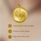 Diviniti 24K Gold Plated Khanda Sahib & Ek Onkar 22MM Double Sided Pendant For Men, Women & Kids