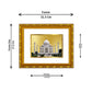 DIVINITI 24K Gold Plated Taj Mahal Photo Frame For Home Wall Decor, Living Room, Gift (21.5 X 17.5 CM)