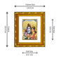 DIVINITI 24K Gold Plated Shiva Parvati Photo Frame For Home Wall Decor, Worship, Gift (15.0 X 13.0 CM)