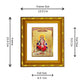 DIVINITI 24K Gold Plated Santoshi Mata Photo Frame For Home Decor, TableTop, Housewarming (15.0 X 13.0 CM)