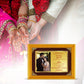 Diviniti Customized Designer Wedding Card on 24K Gold Plated Foil For Marriage Invitation