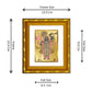 DIVINITI 24K Gold Plated Shrinathji Photo Frame For Home Decor, Living Room, Puja (15.0 X 13.0 CM)