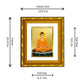 DIVINITI 24K Gold Plated Buddha Religious Photo Frame For Home Decor, Office, TableTop (15.0 X 13.0 CM)