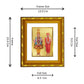 DIVINITI 24K Gold Plated Swaminarayan Photo Frame For Home Wall Decor, TableTop, Gift (15.0 X 13.0 CM)