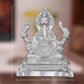 Diviniti 999 Silver Plated Ganesha Idol for Home Decor Showpiece (8X6CM)