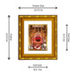 DIVINITI 24K Gold Plated Salasar Balaji Photo Frame For Home Decor, Worship, Festive Gift (15.0 X 13.0 CM)