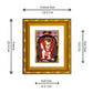 DIVINITI 24K Gold Plated Mahendipur Balaji Photo Frame For Home Decor, TableTop, Puja (15.0 X 13.0 CM)