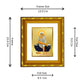 DIVINITI 24K Gold Plated Sai Baba Photo Frame For Home Wall Decor, TableTop, Prayer Room (15.0 X 13.0 CM)