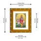 DIVINITI 24K Gold Plated Krishna Ji Photo Frame For Home Decor, TableTop, Puja, Gift (15.0 X 13.0 CM)