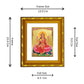 DIVINITI 24K Gold Plated Lakshmi Mata Photo Frame For Home Decor, Worship, Wealth (15.0 X 13.0 CM)