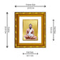 DIVINITI 24K Gold Plated Ram Krishna Spiritual Photo Frame For Home Wall Decor, TableTop (15.0 X 13.0 CM)