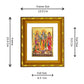 DIVINITI 24K Gold Plated Ram Darbar Photo Frame For Home Wall Decor, Festival Puja (15.0 X 13.0 CM)