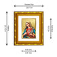 DIVINITI 24K Gold Plated Mother Mary Photo Frame For Home Wall Decor, Luxury Gift (15.0 X 13.0 CM)