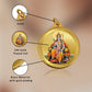 Diviniti 24K Gold Plated Ram Ji & Jai Shri Ram 18MM Double Sided Pendant For Men, Women & Kids