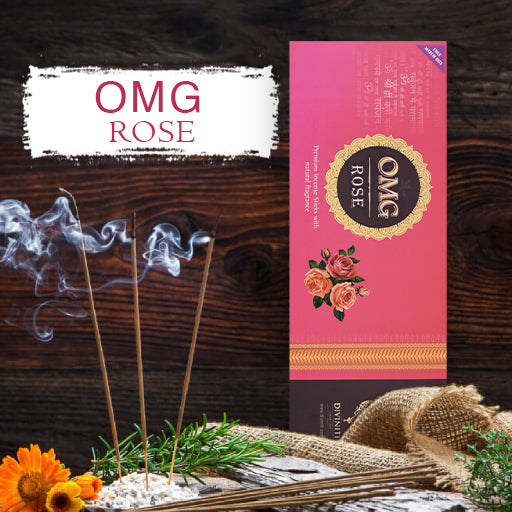 Diviniti OMG Premium Incense Sticks| Incense Stick with Natural Fragrance| Rich Aroma| Long-Lasting, Non-Toxic, 100% Natural (Pack of 48 X 12)