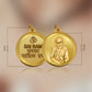 Diviniti 24K Gold Plated Sai Baba & Om 22MM Double Sided Pendant For Men, Women & Kids