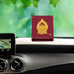 Diviniti 24K Gold Plated Padmavathi Frame For Car Dashboard, Home Decor, Puja (5.5 x 6.5 CM)