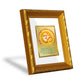 DIVINITI 24K Gold Plated Om Gayatri Mantra Photo Frame For Home Wall Decor, Puja (15.0 X 13.0 CM)