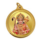 Diviniti 24K Double sided Gold Plated Pendant  Hanuman & Yantra|18 MM Flip Coin (1 PCS)