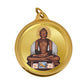 Diviniti 24K Double sided Gold Plated Pendant  Mahavir & Namokar Mantra|18 MM Flip Coin (1 PCS)