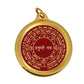 Diviniti 24K Double sided Gold Plated Pendant  Hanuman & Yantra|18 MM Flip Coin (1 PCS)