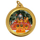 Diviniti 24K Double sided Gold Plated Pendant  Durga & Mata Ka Darbar |18 MM Flip Coin (1 PCS)